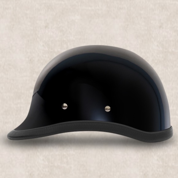 Daytona Novelty Gloss Black Hawk Low Profile Half Helmet - XL - Picture 2 of 3